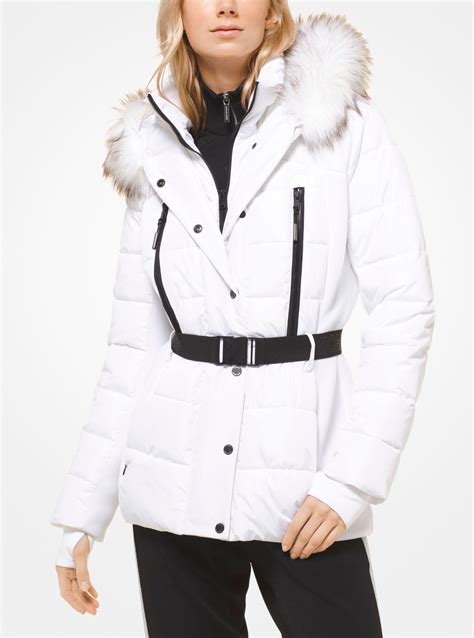 michael kors puffer jacket white